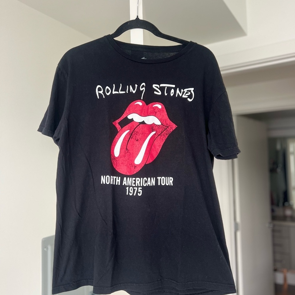The Rolling Stones Black Cotton Tee